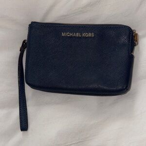 Michael Kors Dark Blue Wristlet